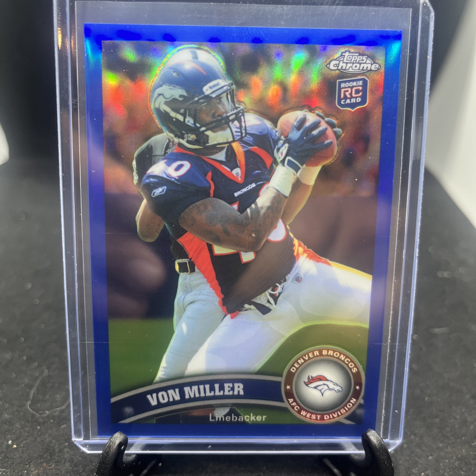 Von Miller Topps Chrome #212 Blue Refractor
