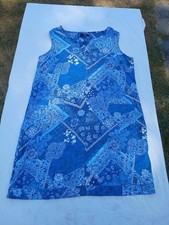ladies summer dress size 18 BLUE flowered