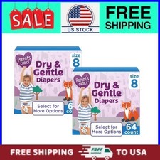  2 pack Parent's Choice Dry  Gentle Diapers Size 8, 64 Count Pack