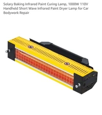 Solary 1000watt Paint Curing Baking Lamp 110v.