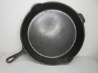 Griswold 719 B No. 12 Cast Iron Skillet with Heat Ring Small Logo  ERIE PA