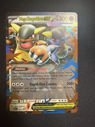 Pokemon TCG Mega Kangaskhan ex 25 Mega Evolution Black Star Promo c-02