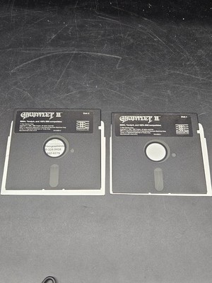 Gauntlet II - IBM Tandy PC 5.25'' Floppy Disks Mindscape 1989 Disk 1 Disk 2