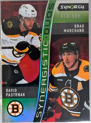 2023-24 David Pastrnak, Brad Marchand Upper Deck Synergy #SD-9 /599