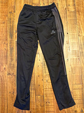 Adidas AeroReady Black Athletic Track Pants Youth Size 11-12Y / 152
