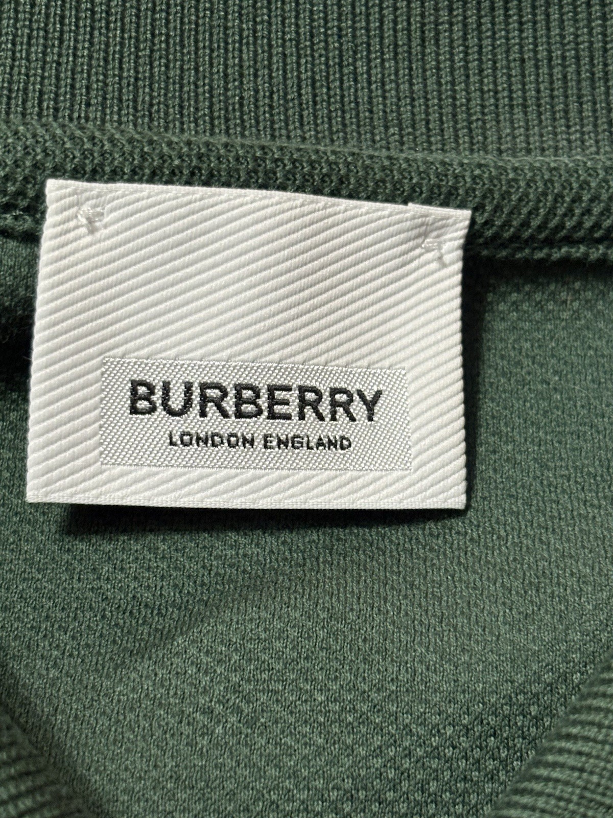 BURBERRY Polo Shirt Small S Dark Pine Green  thumbnail 11