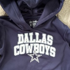 Dallas Cowboys Authentic NFL Football Sweatshirt Boys M 10-12 Navy Hoodie