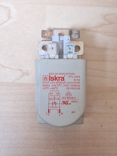 Siemens/Bosch Entstörfilter Kondensator (00623842) - Iskra BSH-Nr. 9000507645