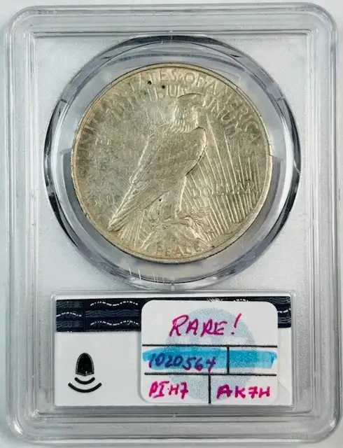1924 Peace Dollar PCGS XF-45 VAM 1AA Broken Jaw RARE! - Image 2 of 3