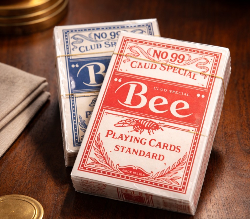 2 Decks Vtg Bee No 99 Club Special Playing Cards SEALED Cincinnati Ohio Blue/Red