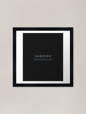 Subzero Sophistication | Glacier Bl gerahmtes Wandbild Poster Leinwanddruck Bild