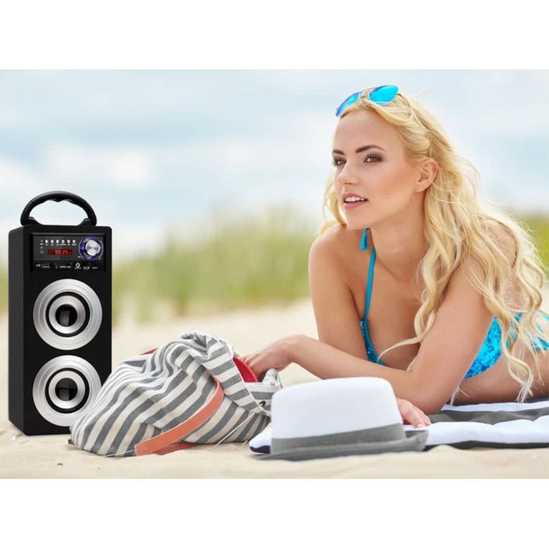 Enceinte Bluetooth portable, 600mAh, noir - B - Photo 2/2