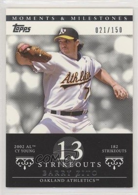2007 Moments & Milestones /150 Barry Zito (2002 AL Cy Young 182 Strikeouts) 1md