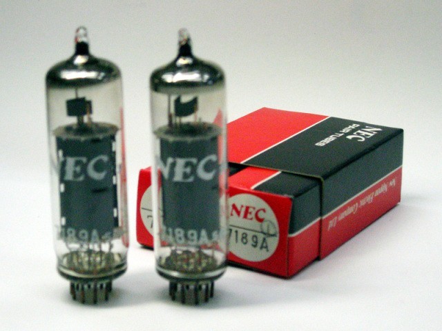 TEN 6BQ5 受信管 NEC Vacuum Tube 7189A (6BQ5 EL84) Factory Matched Pair NOS