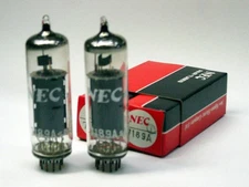 NEC Vacuum Tube 7189A (6BQ5 EL84) Factory Matched Pair NOS Original Box Audio