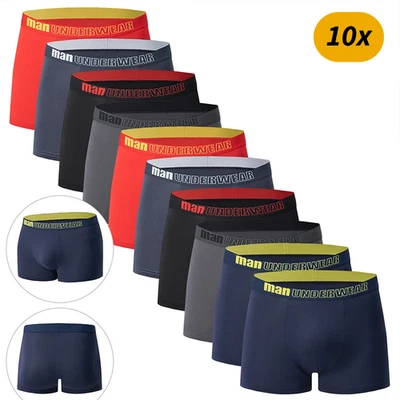 Lot 5 / 8 / 10 pièces - Calecons boxers pour hommes, S / M / L / XL / XXL / XXXL
