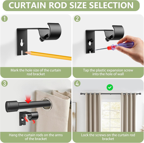 90 Inch Curtain Rodnull