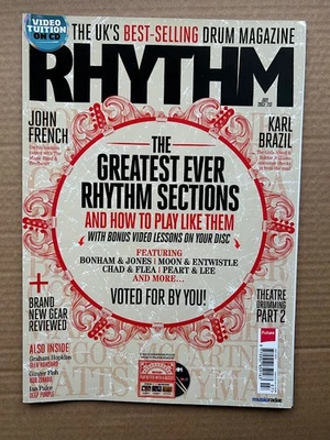 VARIOUS DRUMS 2013 RHYTHM #217 MAGAZINE JULY 2013 - the greatest rhythm sections - Image 1 of 2
