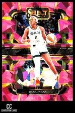 2024 Panini Select WNBA #73 Dana Evans Prizms Pink Ice Chicago Sky