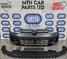 NEW FRONT BUMPER FOR VW GOLF MK 8 R R LINE WITH LOWER GUARD AND GRILL LED GRILL