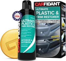Plastic Restorer for Cars – Refreshes Faded Plastic, Vinyl & Rubber Trim with...