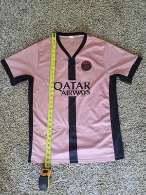 PSG Jordan Pink Third Jersey Qatar Airways | eBay