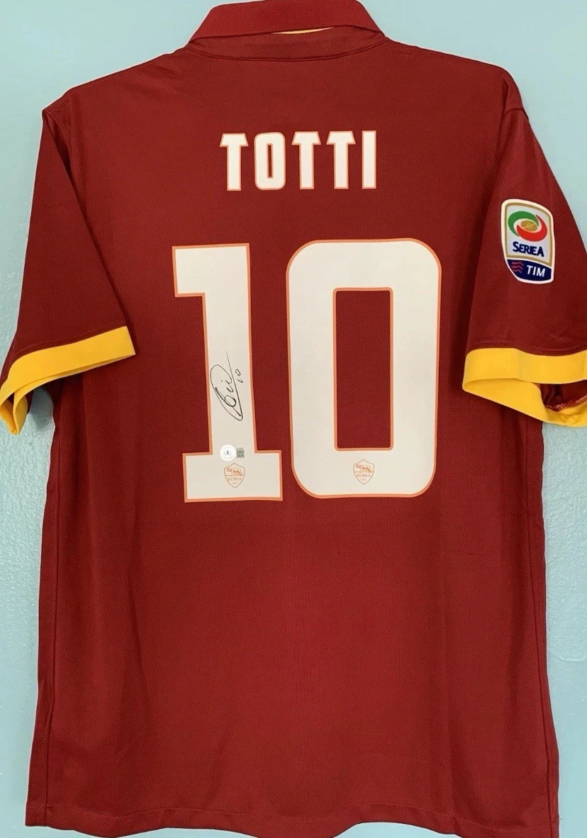 【新品未使用】ローマ｜07-08｜#10 TOTTI｜80周年記念 Francesco Totti 足球原始亲笔签名的项目| eBay