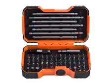 BAHCO Schraubendreher Bit Set 54-teilig magnetisch farbig Halter Pozi Kreuzschlitz Sechskant Tx