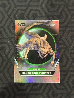 Topps Chrome Star Wars Refractor Sando Aqua Monster