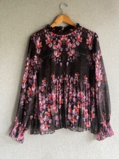 Simply Vera Vera Wang Top 2XL Floral Boho Whimsigoth Dark Romance Fairy