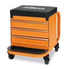 Seggiolino da lavoro officina con cassettiera 3 casetti 2 vaschette BETA 2258N-O