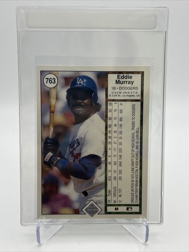 1989 Upper Deck Eddie Murray Baseball Card #763 Mint FREE SHIPPING - 第 2/3 張圖片