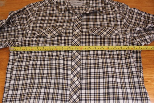 Camicia uomo Craghoppers in flanella nera e marrone a quadri a quadri taglia M - Foto 13 di 14