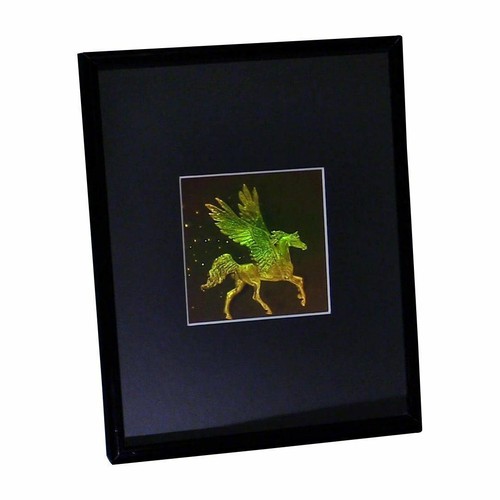 Imagen holograma 3D verdadera PEGASO CON ESTRELLAS (ENMARCADA), película tipo fotopolímero - Imagen 2 de 7