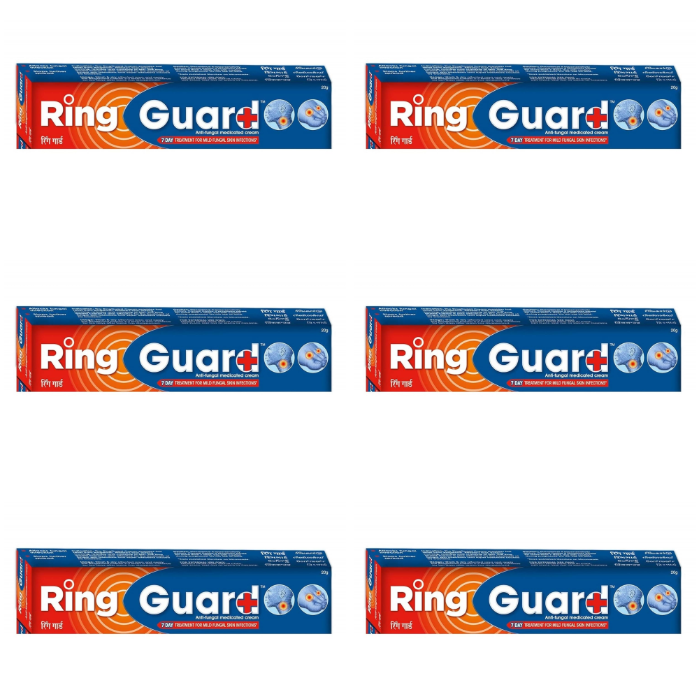 Medicated Ring Guard Cream 20gm for Ringworm Treatment – Pack of 6-image