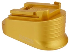 NDZ Smith & Wesson CSX 10 Round Magazine Plate Extension Aluminum Engraved Gold