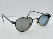 Vintage Bausch  Lomb W1550 Black Oval Metal Sunglasses FRAMES ONLY