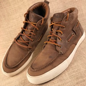 Chukka Botas Tenis Polo Ralph Lauren De Cuero Marrón Para Hombres Talla  10.5D | eBay