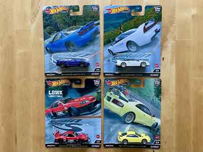 Hot Wheels Premium 1:64 - MOUNTAIN DRIFTERS  (Set of 4 Cars) - Nissan Skyline