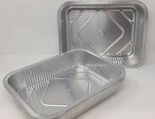 Aluminium Foil Roaster Tray Rectangle Oven Roasting Large Dish 31x24x6cm New!