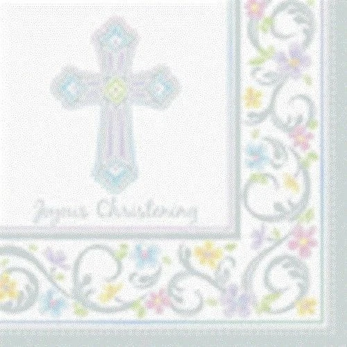 Blessed Day 36 Joyous Christening Luncheon Value Pack Napkins - Image 1 of 1