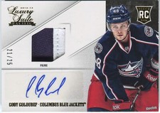 2012-13 Luxury Suite Pacific Cody Goloubef Rookie Auto Jersey 2 colors 21/25