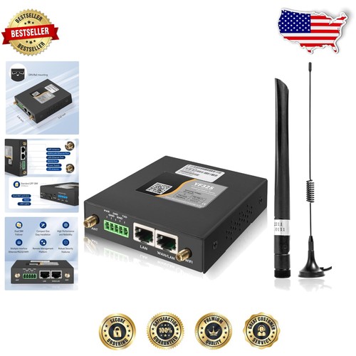 Smart 4G LTE Router for Industrial Use - Dual SIM, VPN Support, 150Mbps Speed