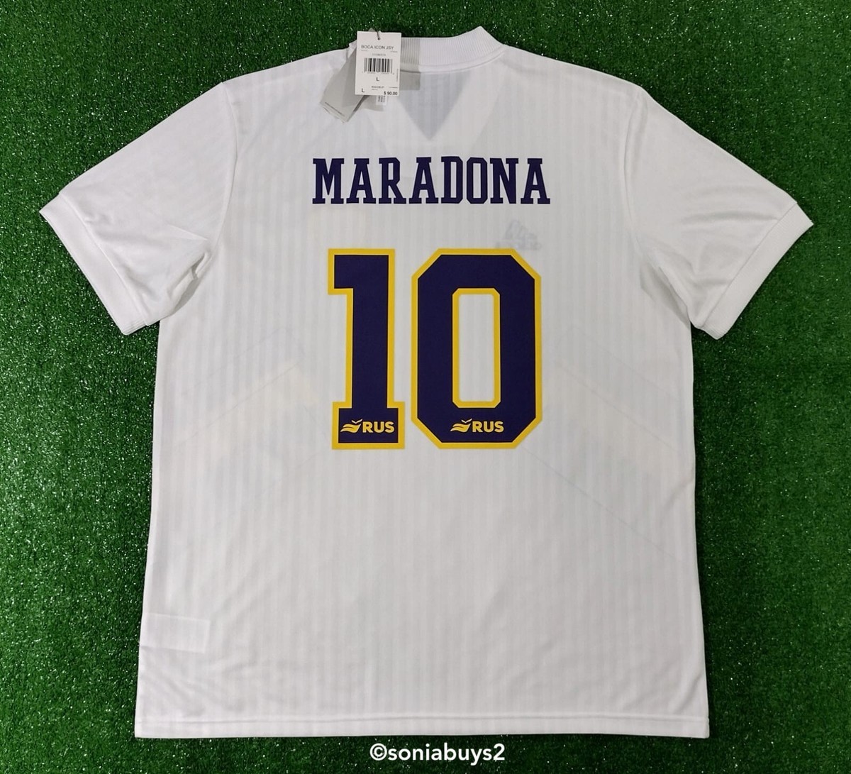 Adidas Men's MARADONA Boca Juniors Icon Soccer Jersey, HT9840