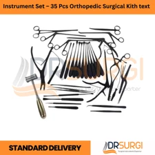 Premium Black Coated Laminectomy Instrument Set – 35 Pcs Orthopedic Surgical Kit