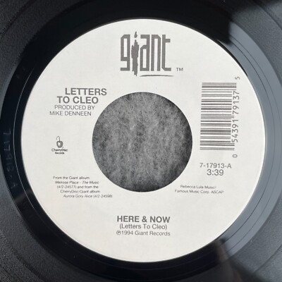 LETTERS TO CLEO Here & Now / Big Star 45 Giant 7-17913 NEW UNPLAYED ALTERNATIVE
