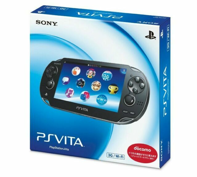 Sony PS Vita Pch-1100 Aa01 Crystal Black Console Wi-fi Model Japan