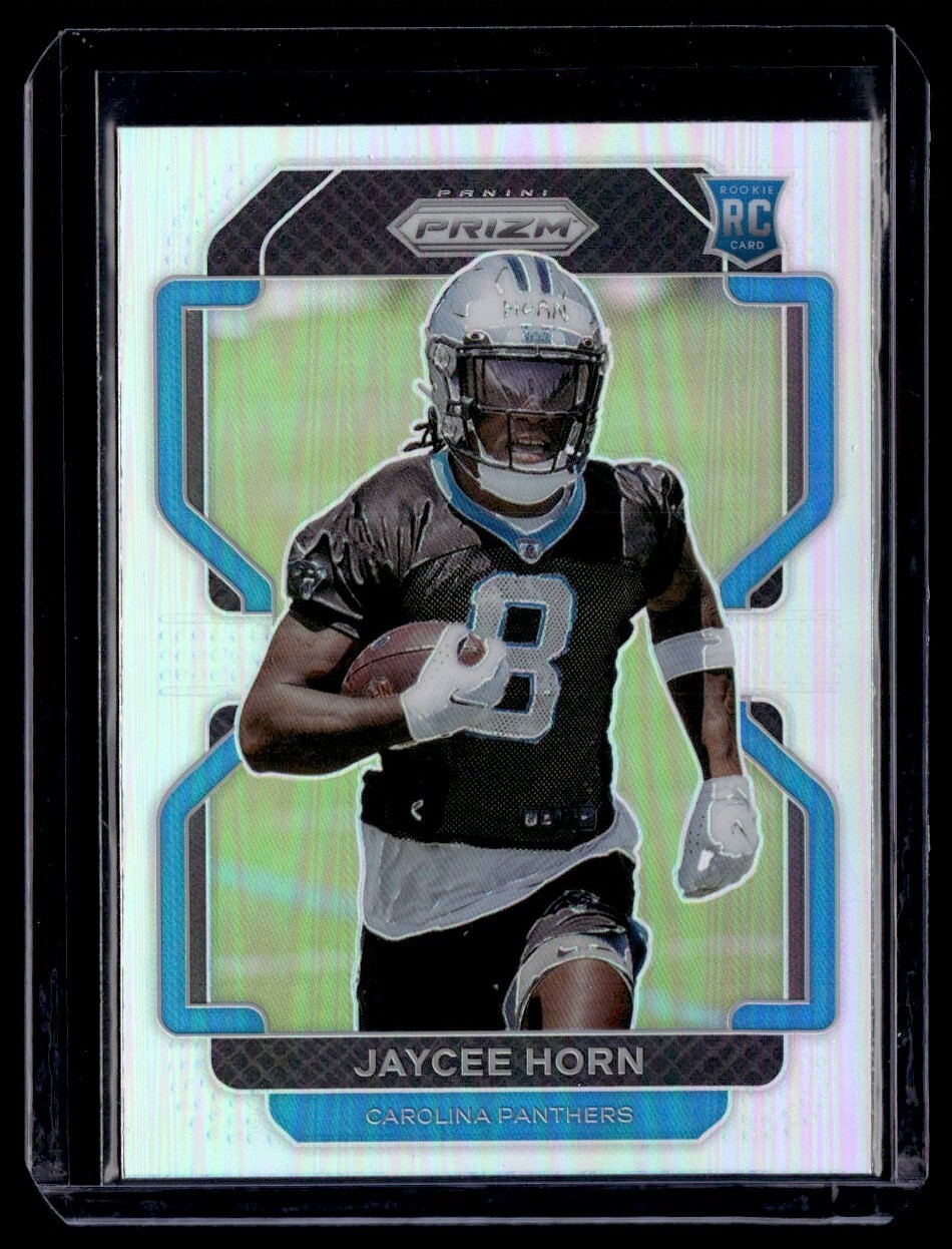 2021 Panini Prizm Silver Jaycee Horn RC Carolina Panthers #373