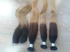 3TONES OMBRE BRAZILIAN VIRGIN HUMAN HAIR STRAIGHT 1B/4 /30 20 20 20 20 CLOSURE