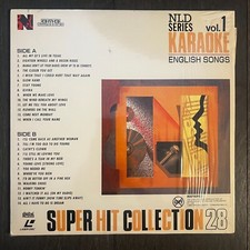 NLD SERIES ENGLISH SONGS KARAOKE Laserdisc Volume 1 - Super Hit 28 Songs NLD-1 